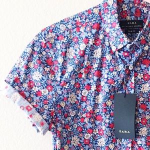 Zara floral shirt